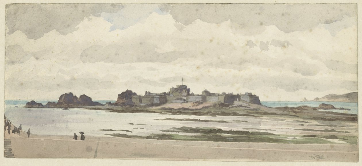 Zamek lub forteca na wybrzeżu autorstwa James Tissot