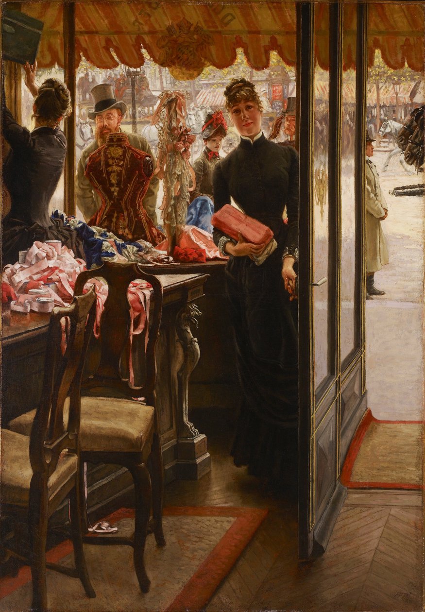 Sklepowa dziewczyna autorstwa James Tissot