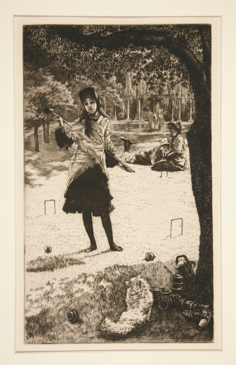 Krokiet autorstwa James Tissot