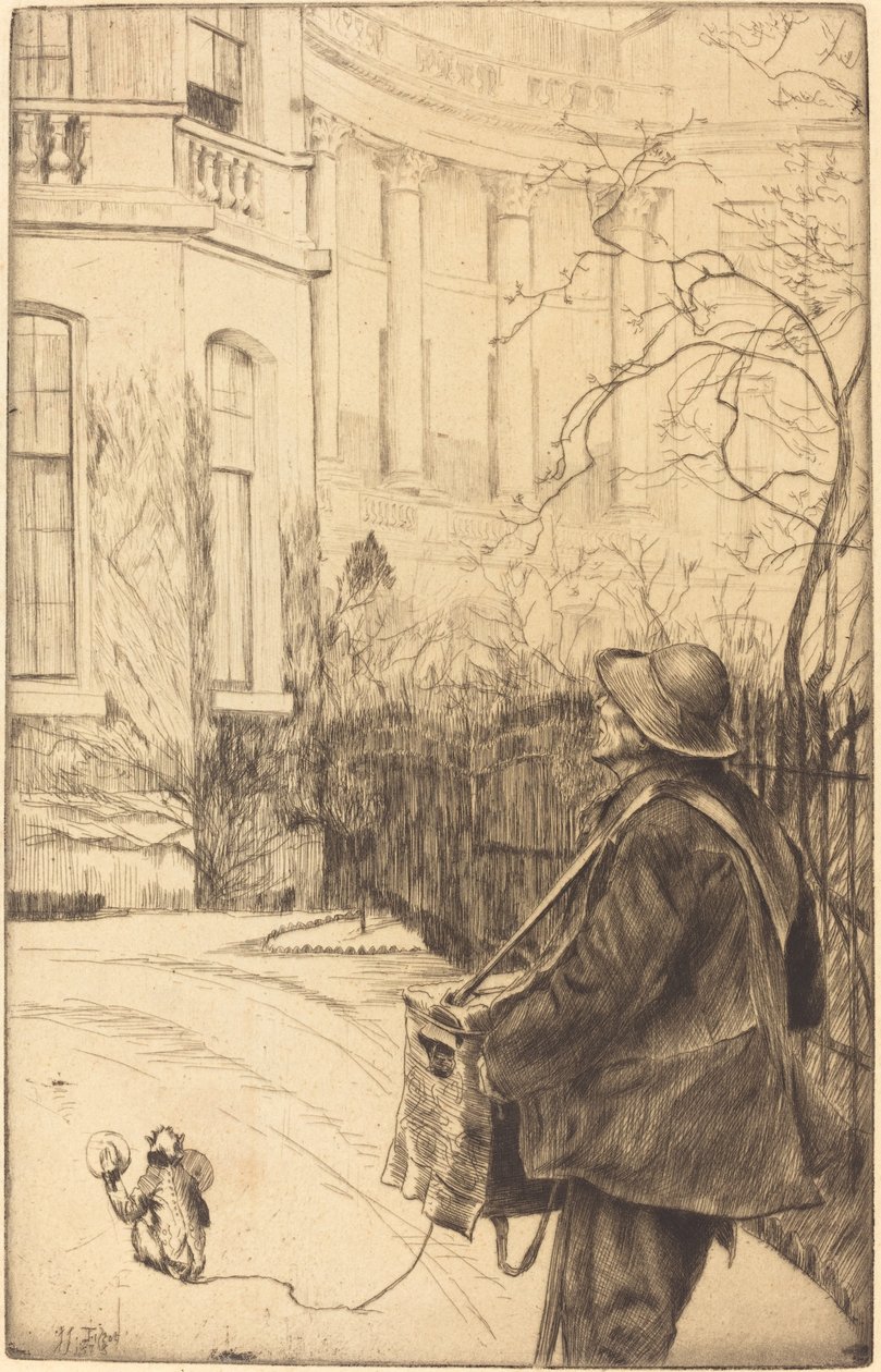 Szlifierz, 1878. autorstwa James Tissot