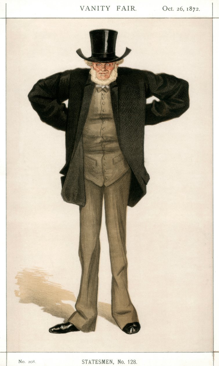 Newcastle on Tyne, Joseph Cowen, brytyjski polityk, 1872. autorstwa James Jacques Joseph Tissot
