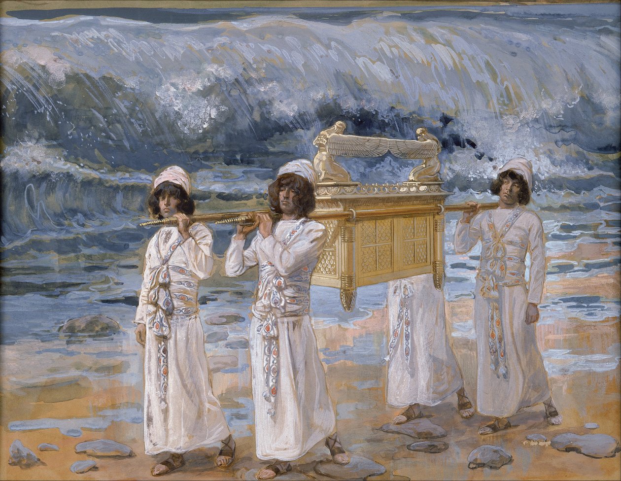 Arka przechodzi przez Jordan autorstwa James Tissot