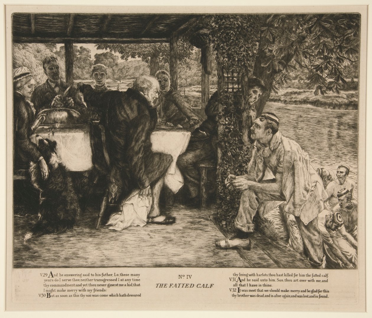 Tłuste cielę autorstwa James Tissot