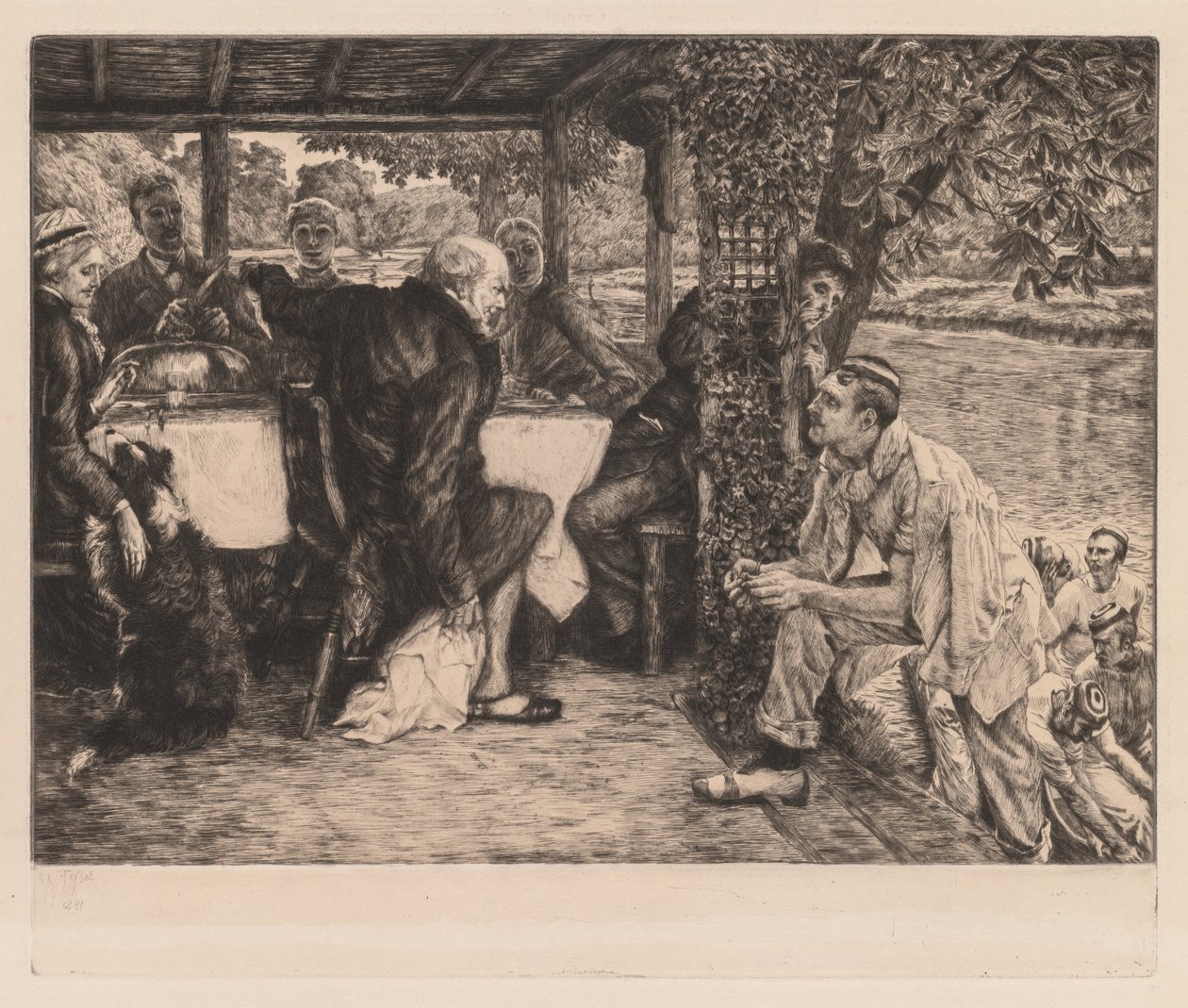 Syn marnotrawny: utuczone cielę autorstwa James Tissot
