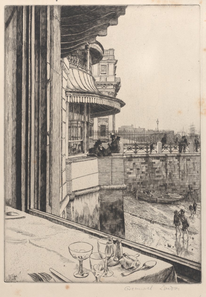 Tawerna Trafalgar, Greenwich, 1878. autorstwa James Tissot