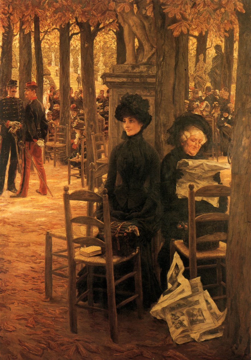 Bez posagu (znany również jako Niedziela w Ogrodach Luksemburskich) autorstwa James Tissot
