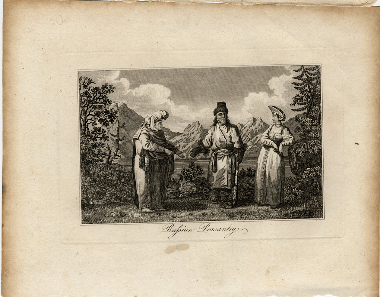 Rosyjskie Suknie Chłopskie, ok. 1775 autorstwa James Tookey