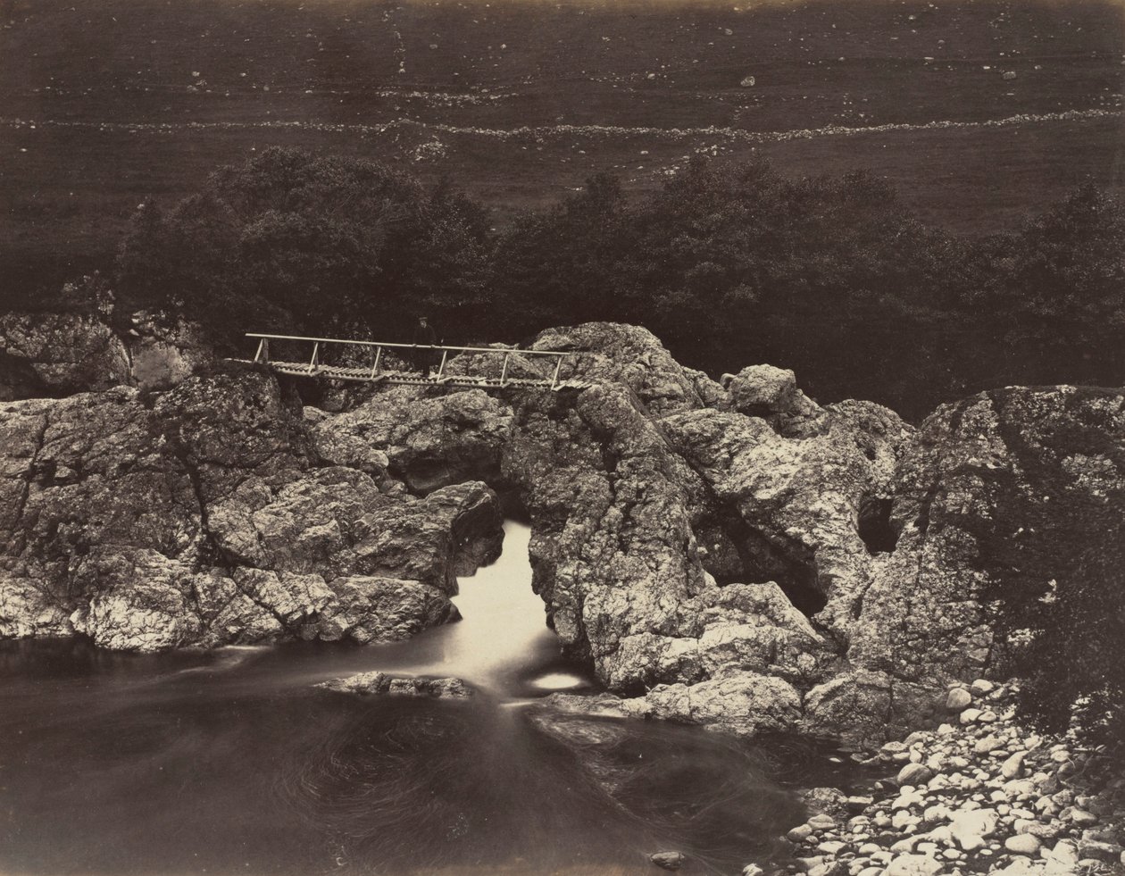 Shepherd Bridge w pobliżu Forest Lodge, 1871. autorstwa James Valentine