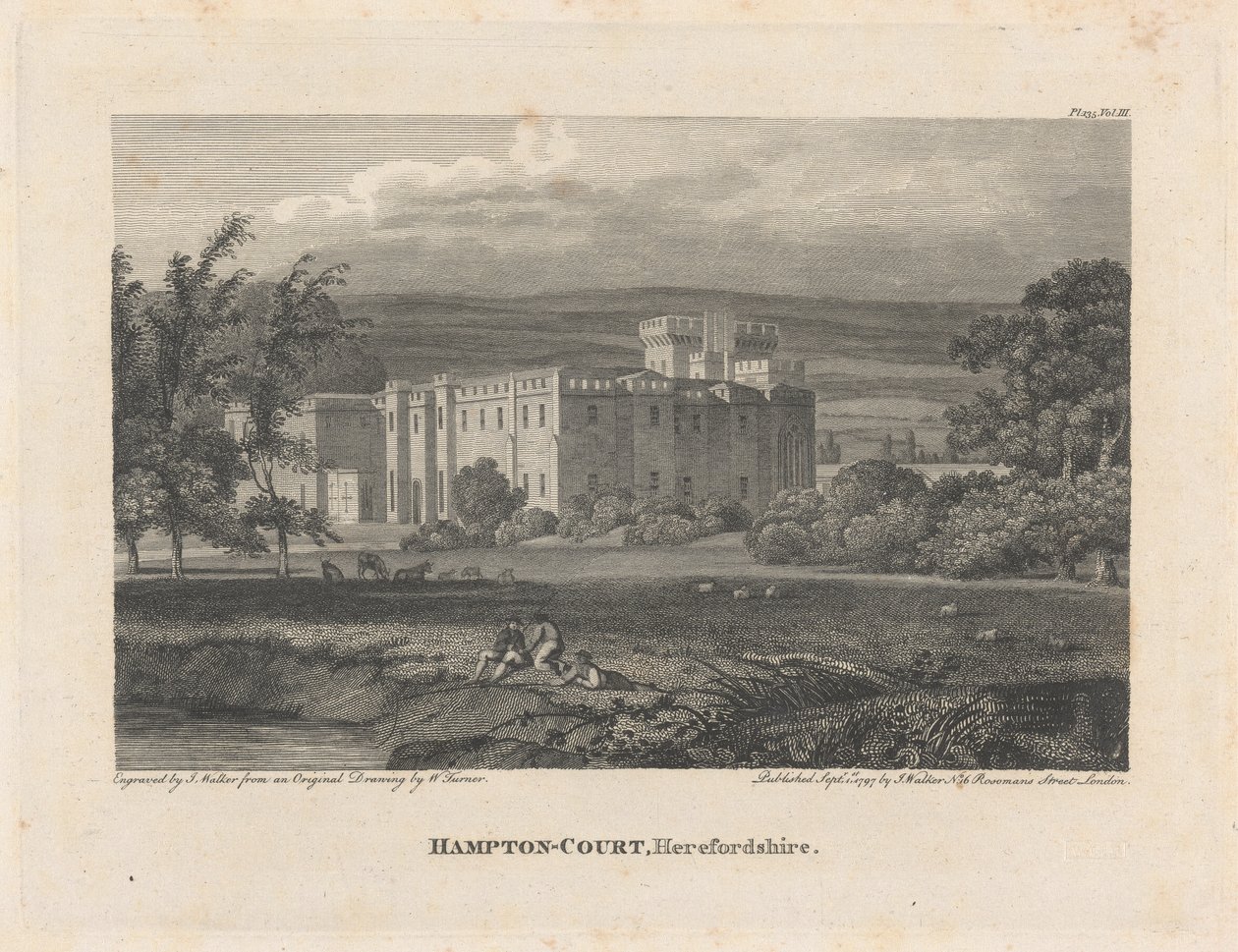 Hampton Court, Herefordshire autorstwa James Walker