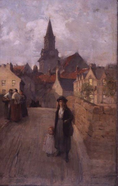 Stary Most, Berwick (olej na płótnie) autorstwa James Wallace