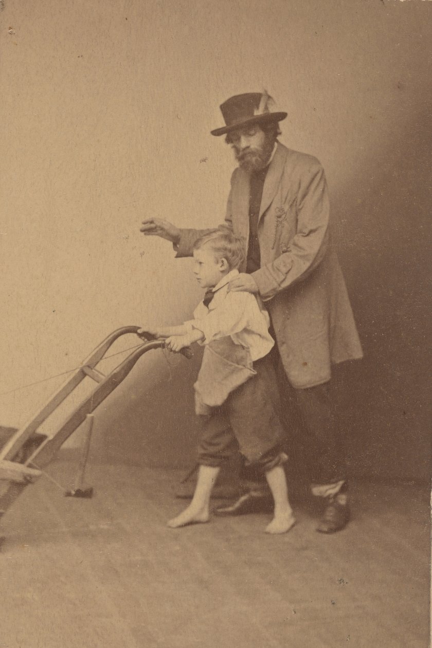 Edward Everett Hale i syn, ca. 1865. autorstwa James Wallace Black