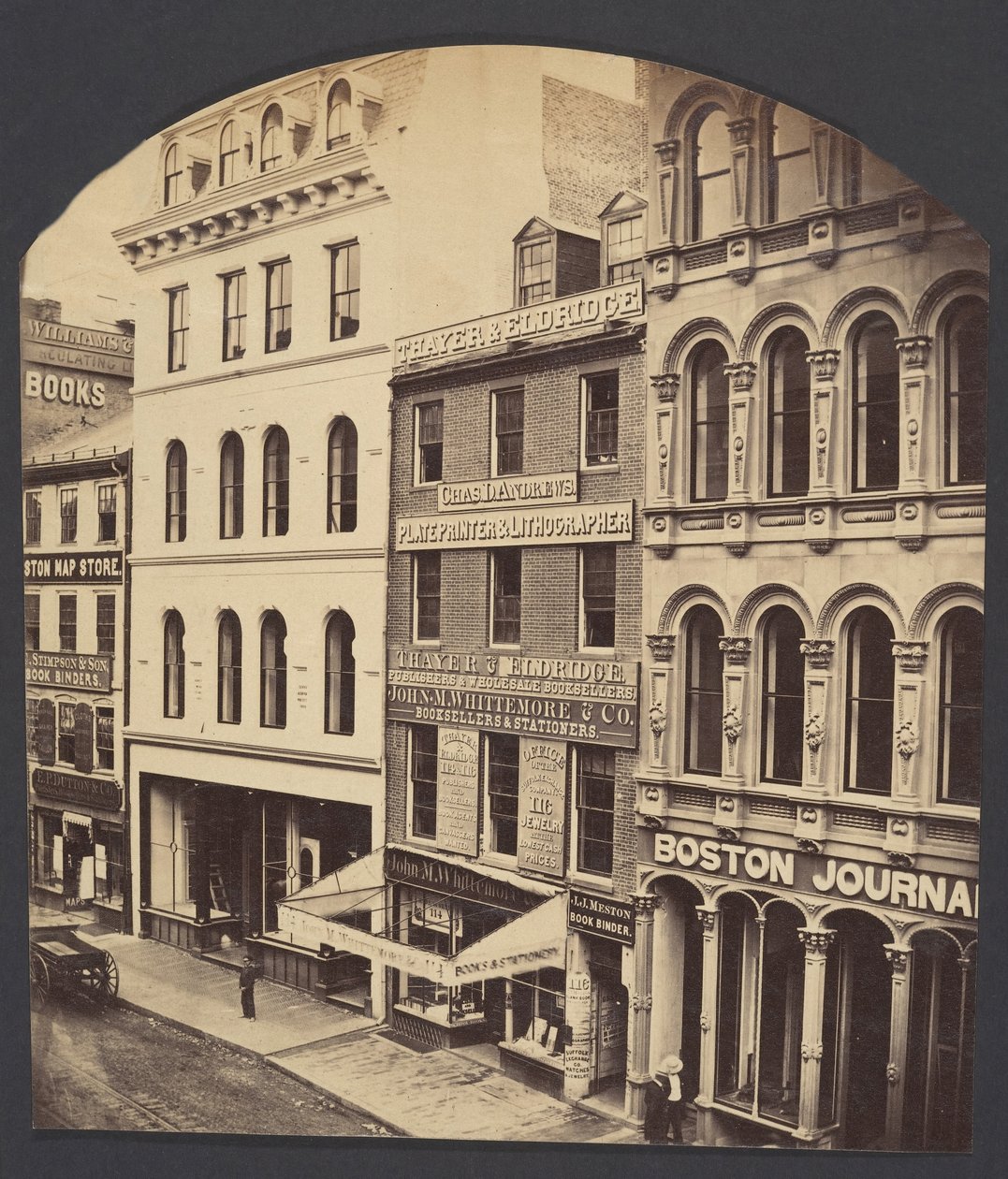Washington Street, Boston, ca. 1860. autorstwa James Wallace Black