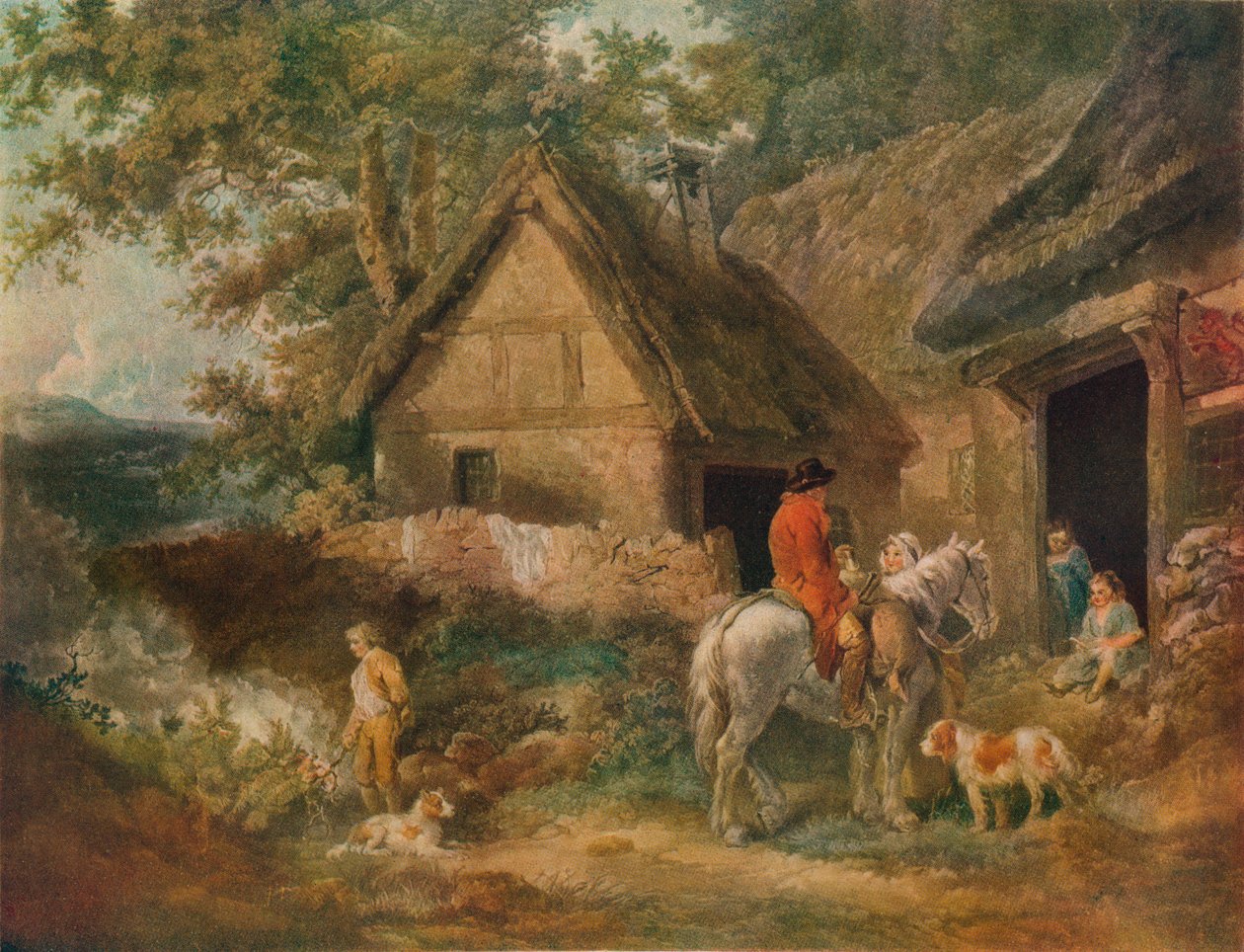 Zatrudniony chłopiec palący chwasty, 1799 autorstwa James Ward