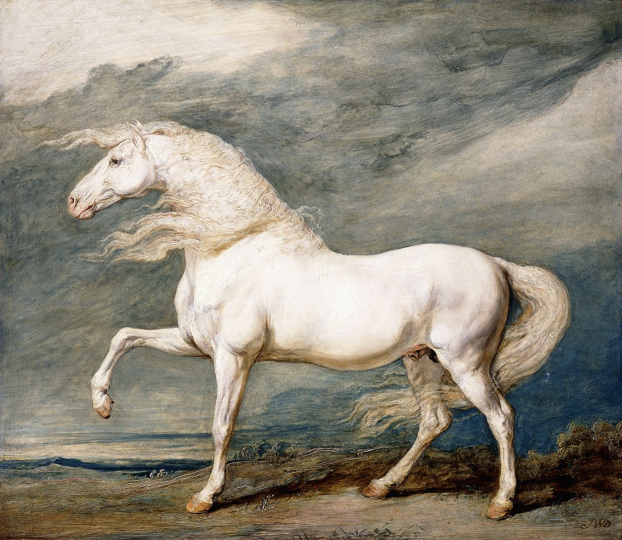 Adonis, ulubiony ładowacz króla Jerzego III, autorstwa James Ward