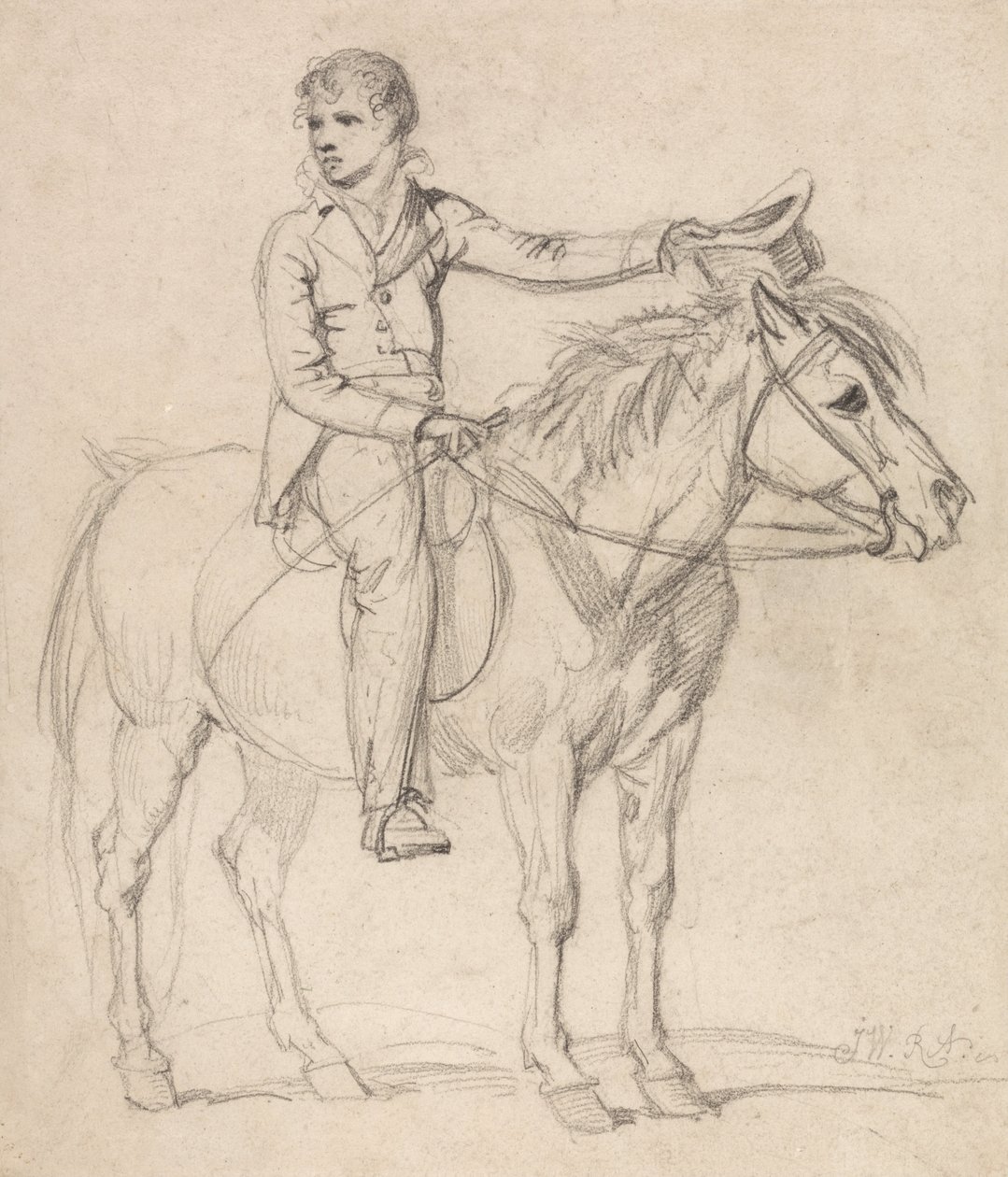 Lord Stanhope (późniejszy hrabia Chesterfield) jako chłopiec na kucyku autorstwa James Ward