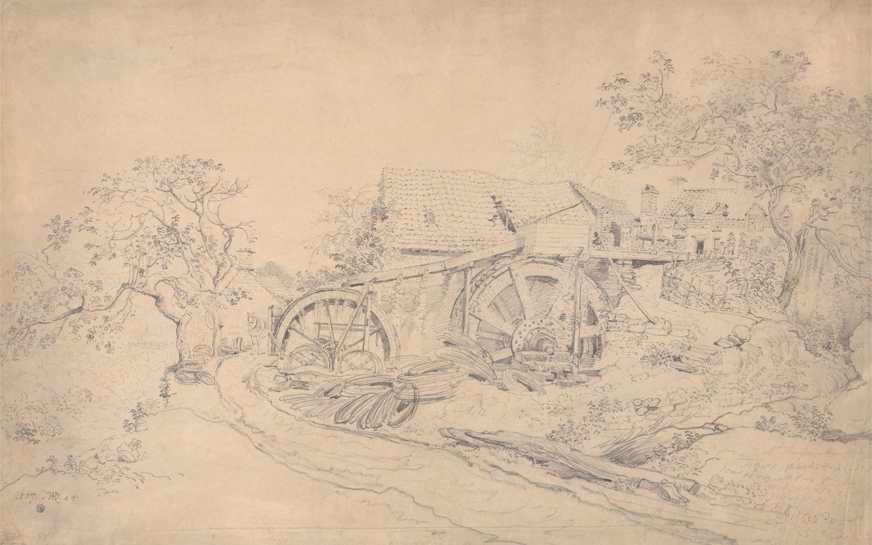 Pan. Młyn drutowy Thompsona, Tintern autorstwa James Ward