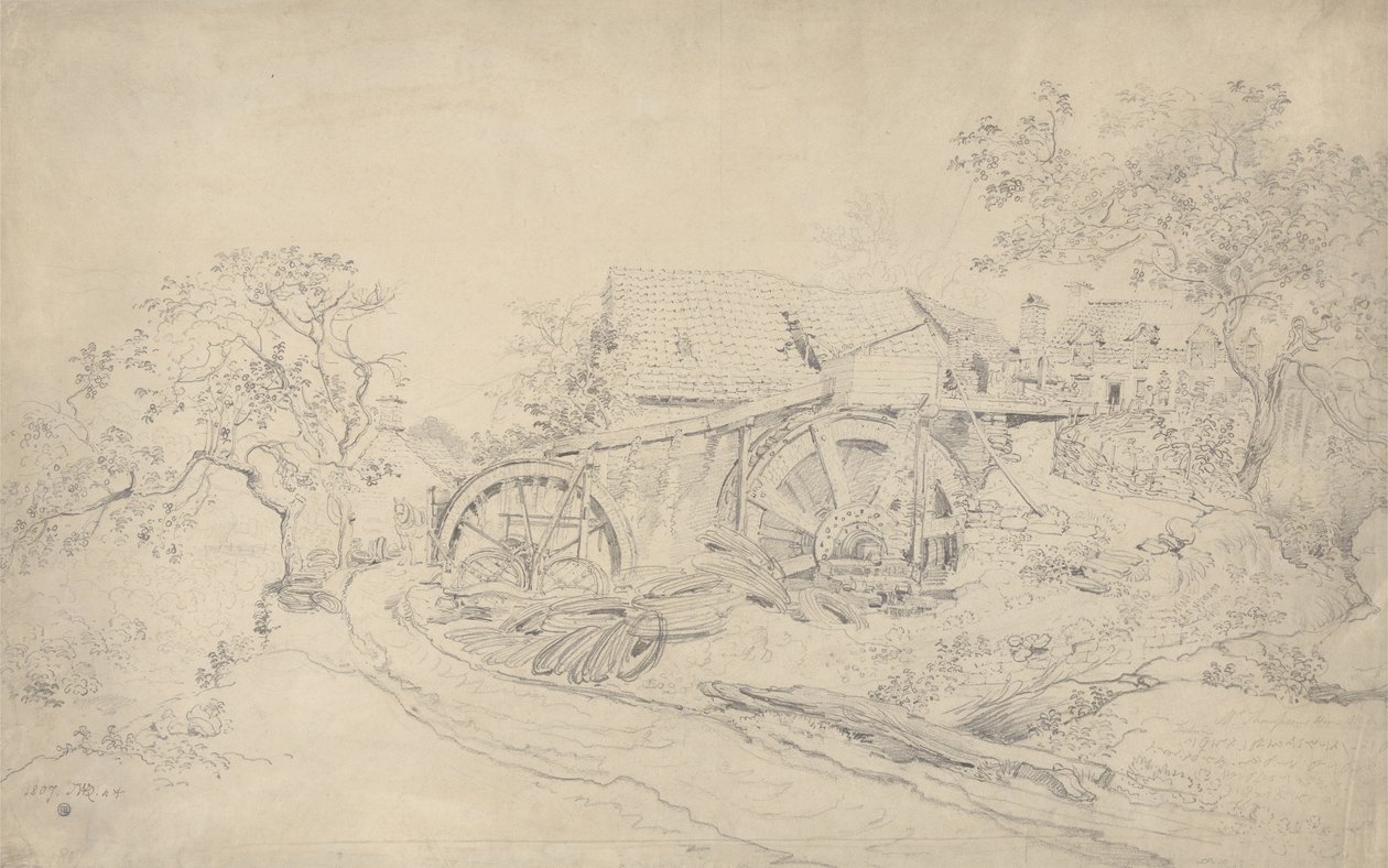 Młyn drutu pana Thompsona, Tintern autorstwa James Ward