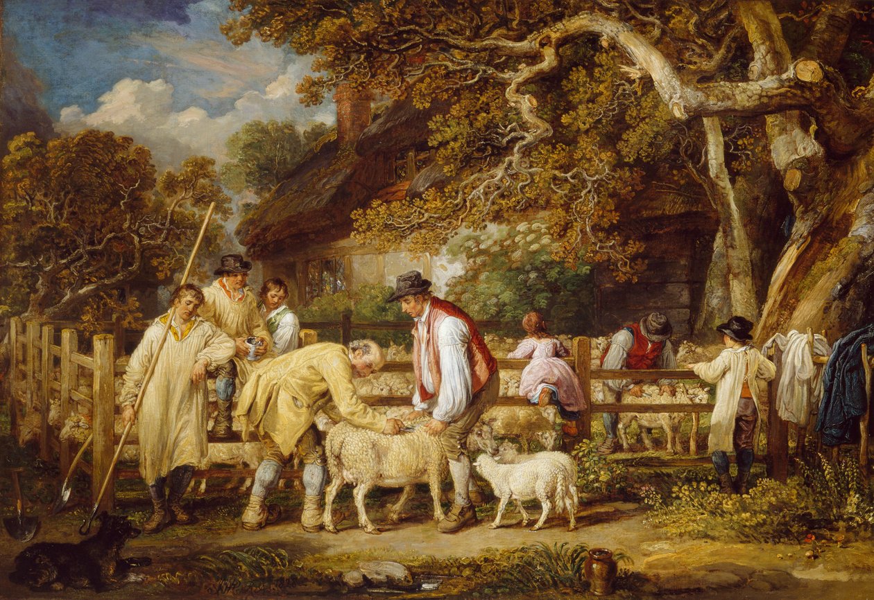Ratowanie owiec, 1828 autorstwa James Ward