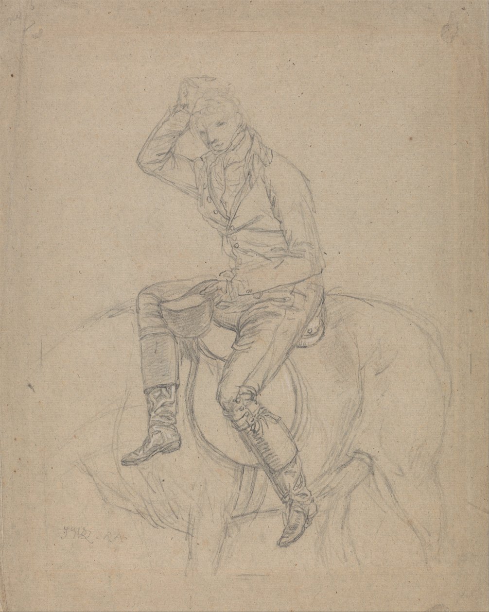 Sir Charles Blunt przy śmierci dzika: studium do jednego z czterech obrazów Warda wykonanych w 1815 roku autorstwa James Ward