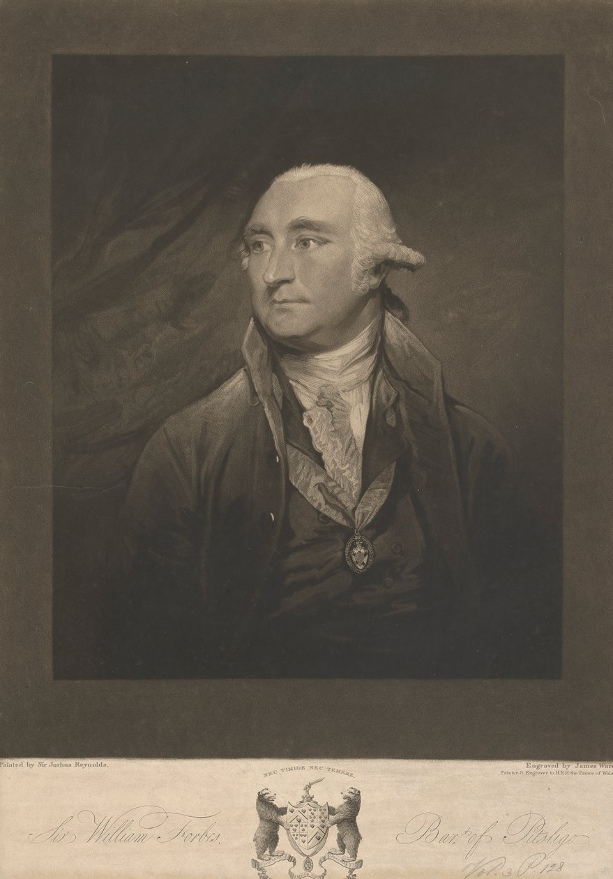 Sir William Forbes, 6. baronet z Monymusk i Pitsligo autorstwa James Ward