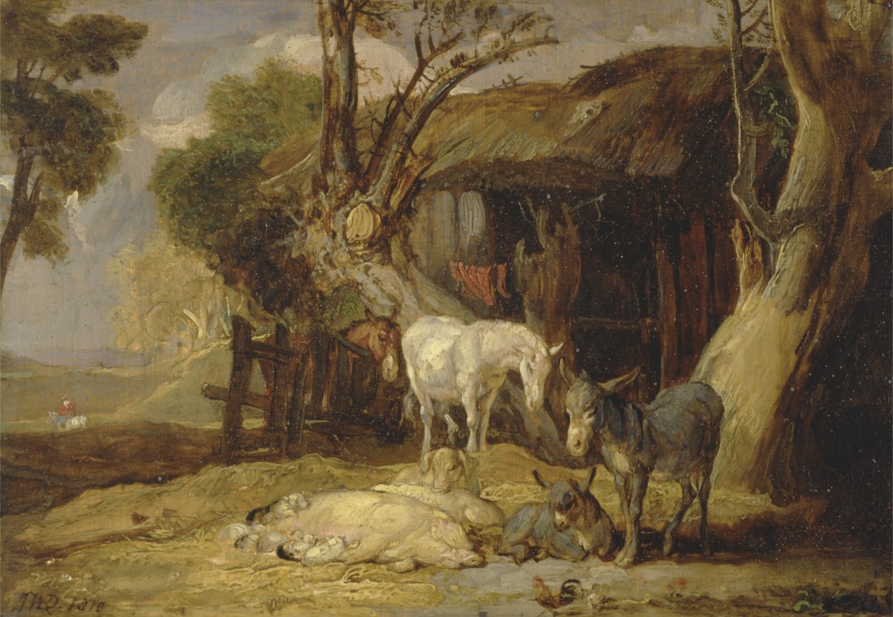 Podwórko słomy autorstwa James Ward