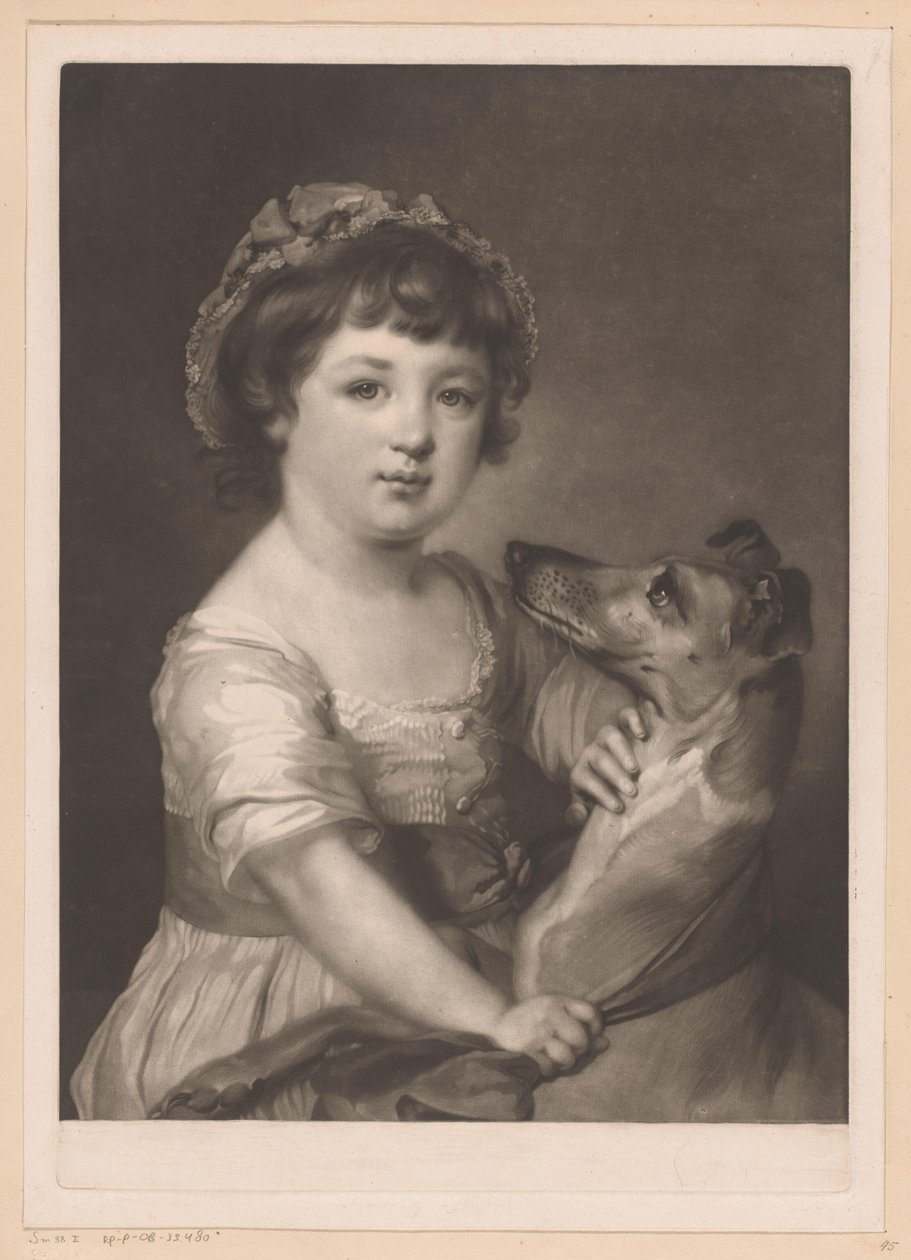 Portret van Frances Lascelles autorstwa James Watson (prentmaker)