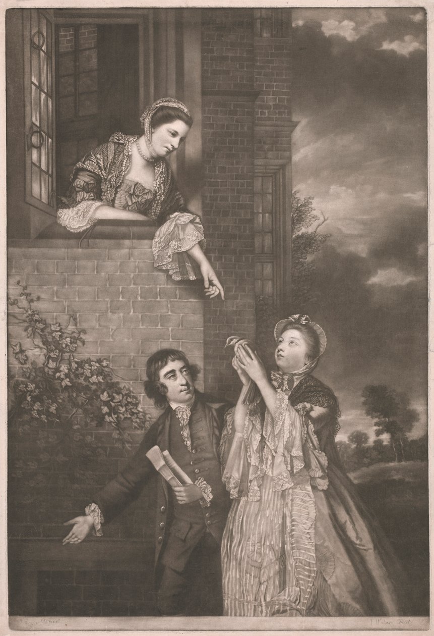 Charles James Fox z Lady Sarah Lenox i Lady Susan Strangways autorstwa James Watson