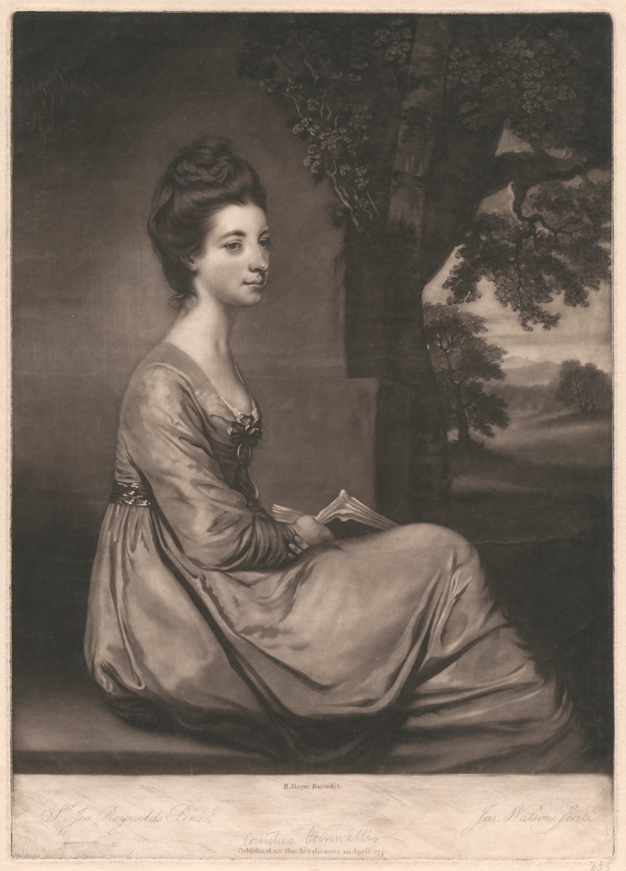 Jemima, hrabina Cornwallis autorstwa James Watson