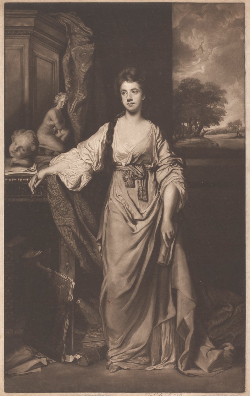 Lady Ann Hussey (z domu Delaval) Stanhope autorstwa James Watson