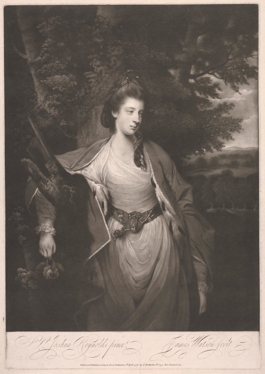 Margaret Caroline, hrabina Carlisle autorstwa James Watson