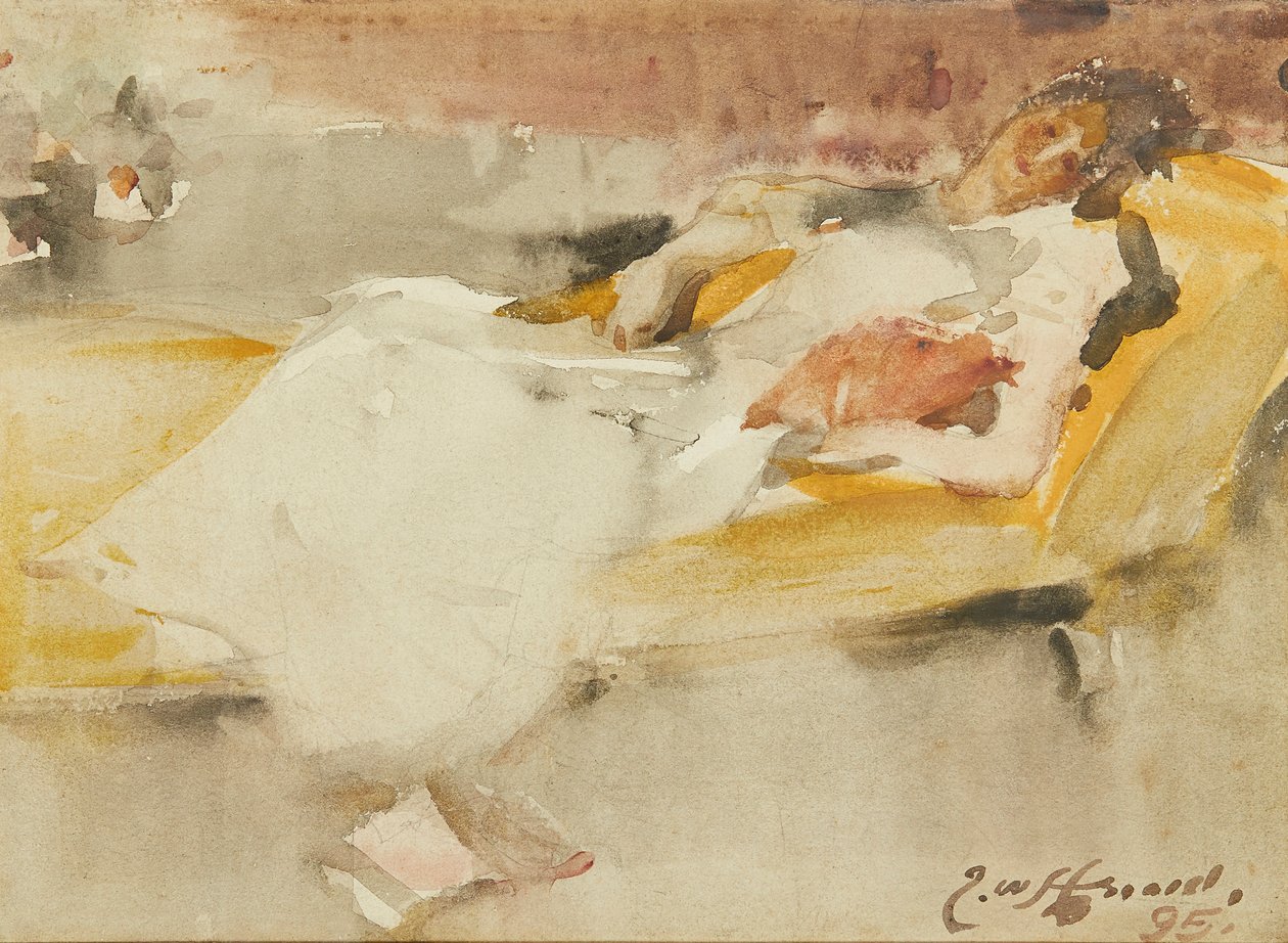 Dolce Far Niente (akwarela) autorstwa James Watterston Herald