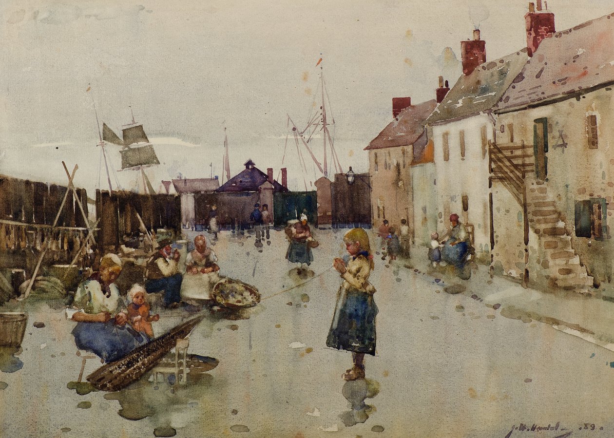 Old Shore Head, Arbroath autorstwa James Watterston Herald