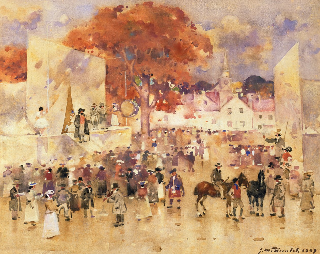 Jarmark Szkocki, 1907 autorstwa James Watterston Herald