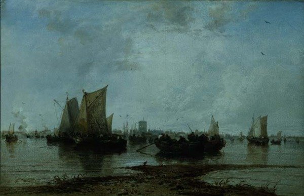 Dordrecht (olej na płótnie) autorstwa James Webb