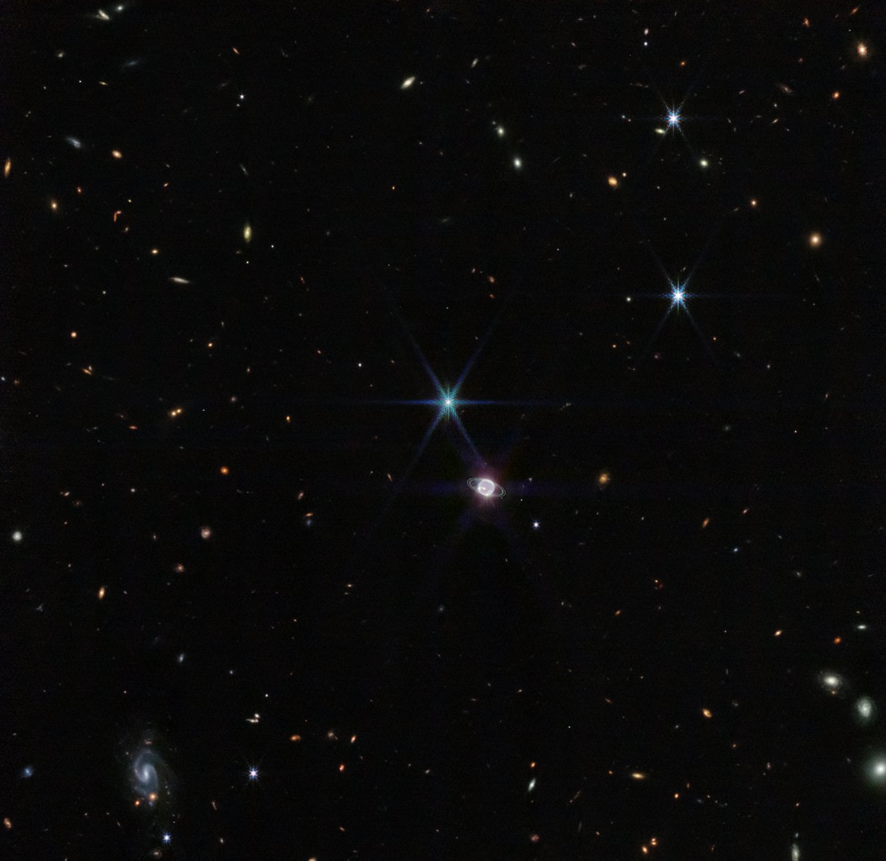Rzadki widok pierścieni Neptuna autorstwa James Webb Space Telescope (NASA)