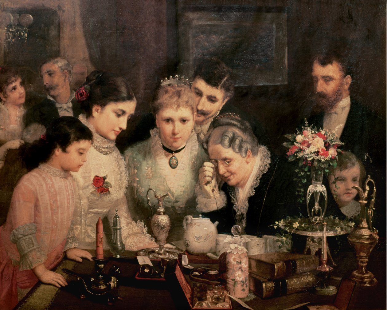 Prezenty ślubne, ok.1880 autorstwa James Wells Champney