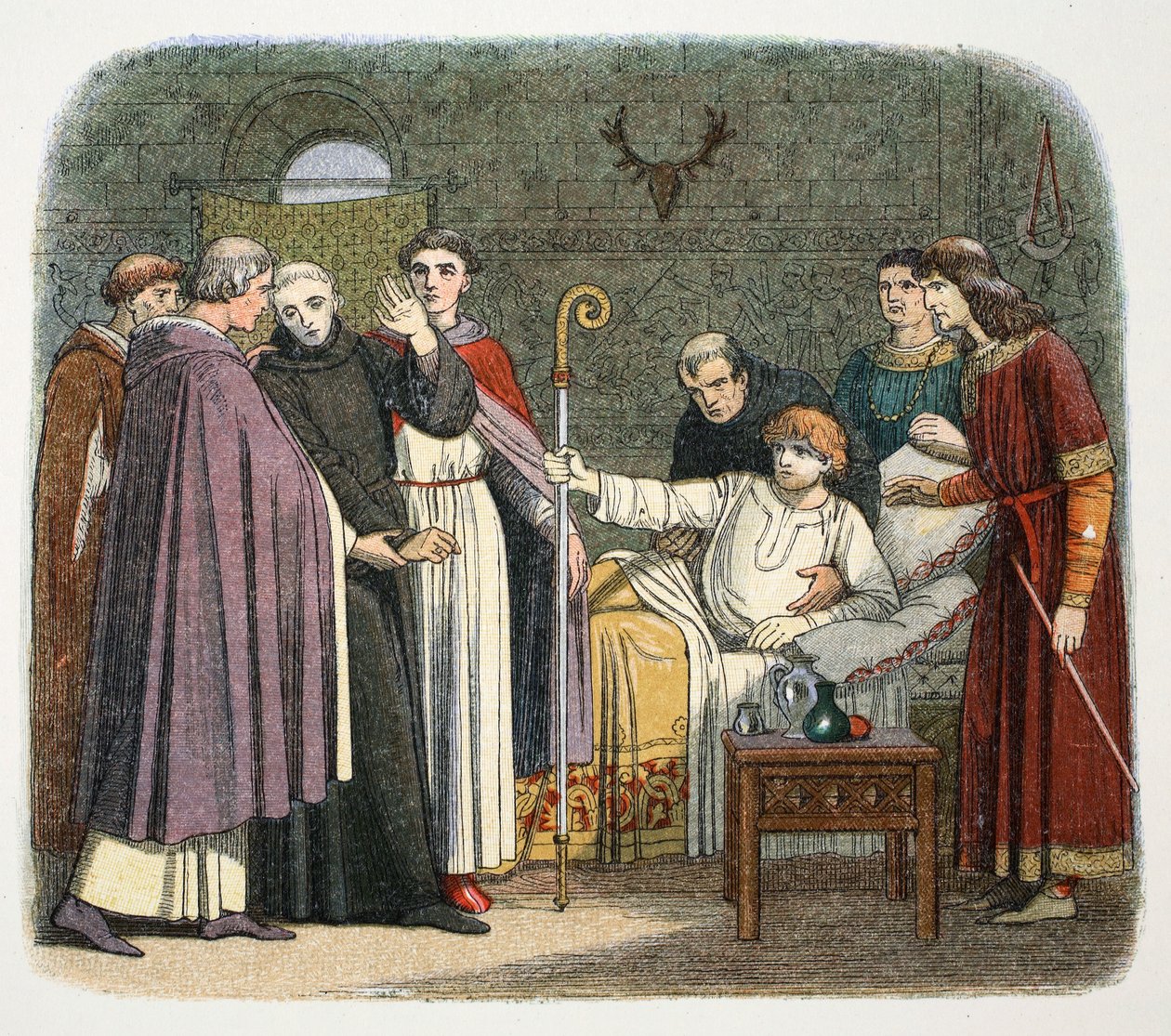 Anzelm został arcybiskupem Canterbury przez Wilhelma II, 1093 1864 autorstwa James William Edmund Doyle