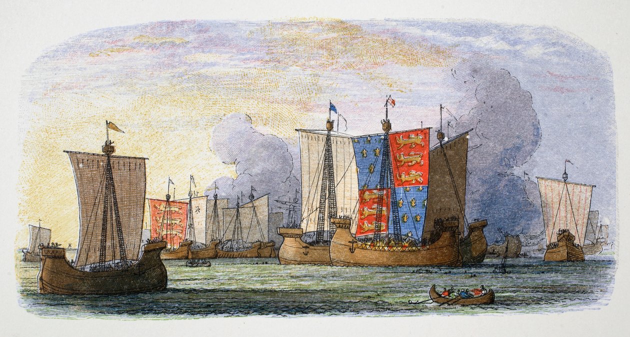 Bitwa pod Sluys, 1340. autorstwa James William Edmund Doyle