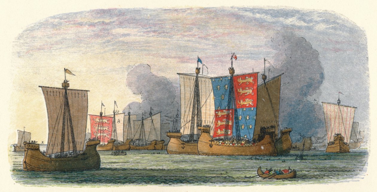 Bitwa pod Sluys, 24 czerwca 1340 1864 autorstwa James William Edmund Doyle