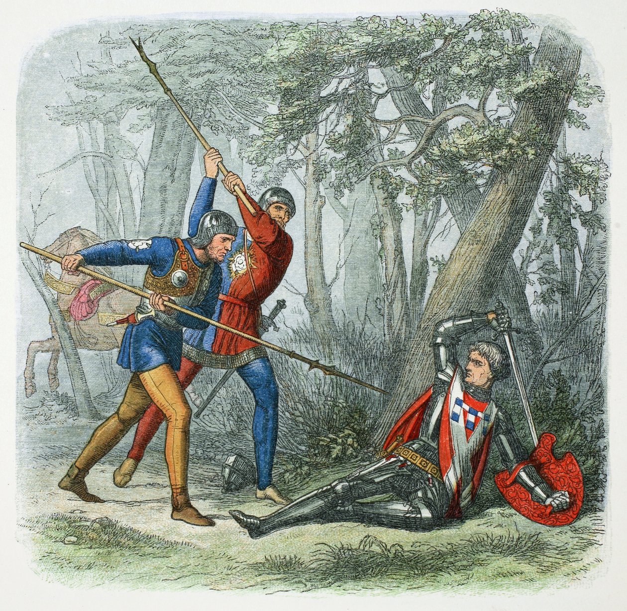 Śmierć Warwicka Króla, Bitwa pod Barnet, 1471 1864. autorstwa James William Edmund Doyle