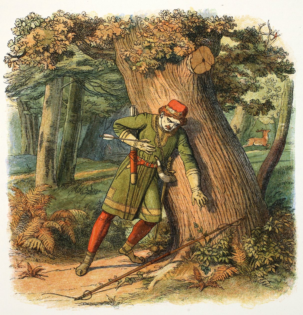 Śmierć Wilhelma II Anglii, 1100 1864 autorstwa James William Edmund Doyle