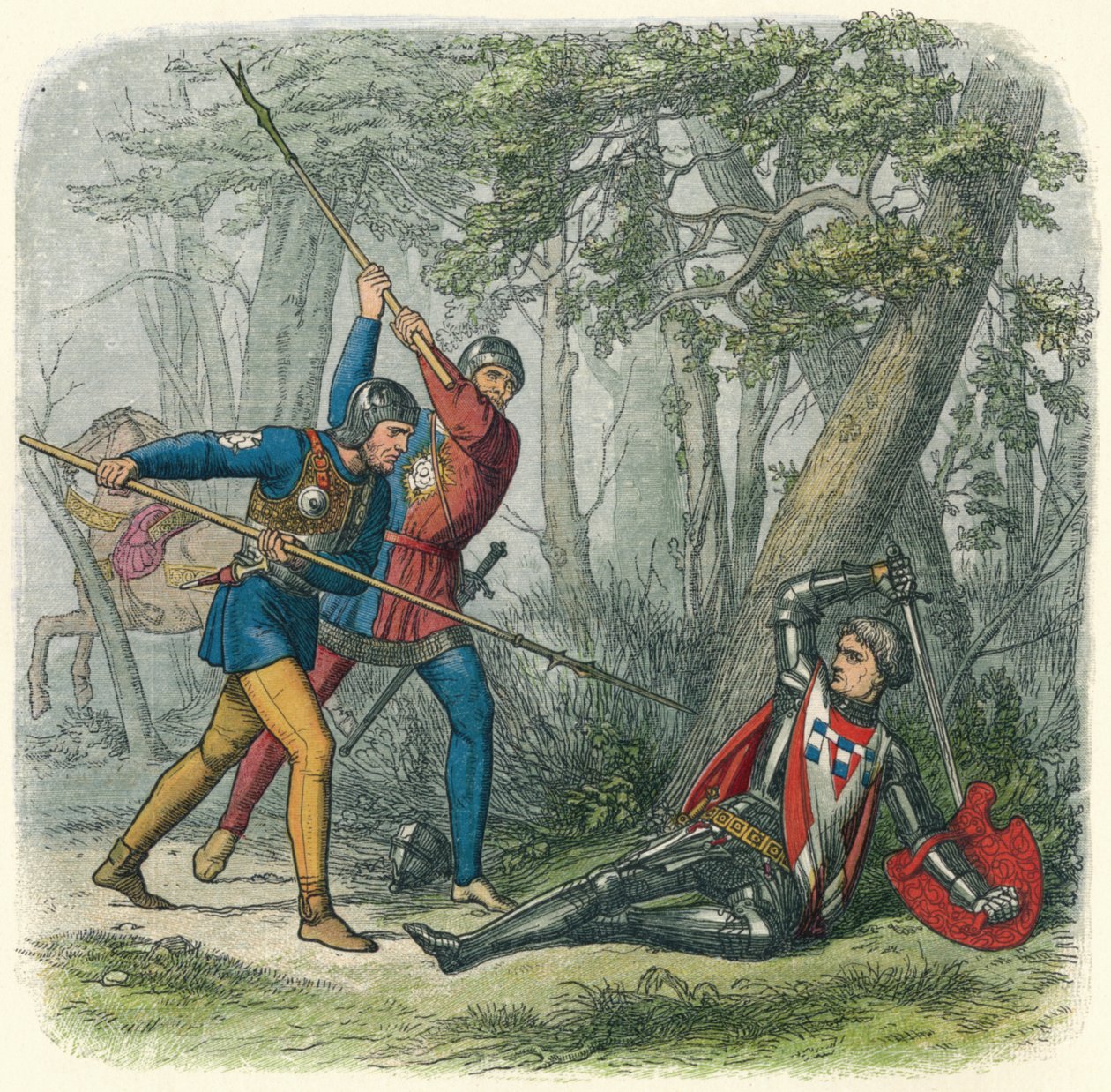 Śmierć Kingmakerowi, 1471 1864 autorstwa James William Edmund Doyle