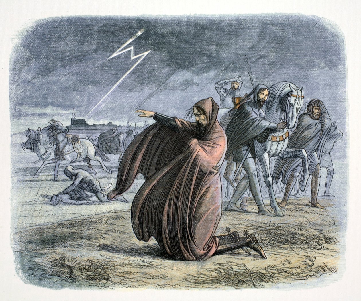 Edward III z Anglii przysięga, że zawrze pokój, 1360 1864 autorstwa James William Edmund Doyle