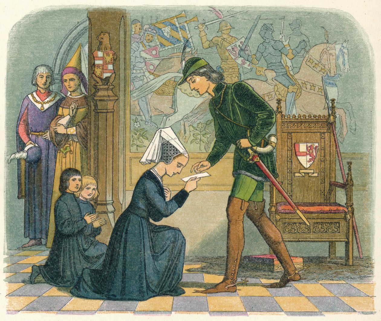 Edward IV i Lady Elżbieta Grey, 1464 1864 autorstwa James William Edmund Doyle
