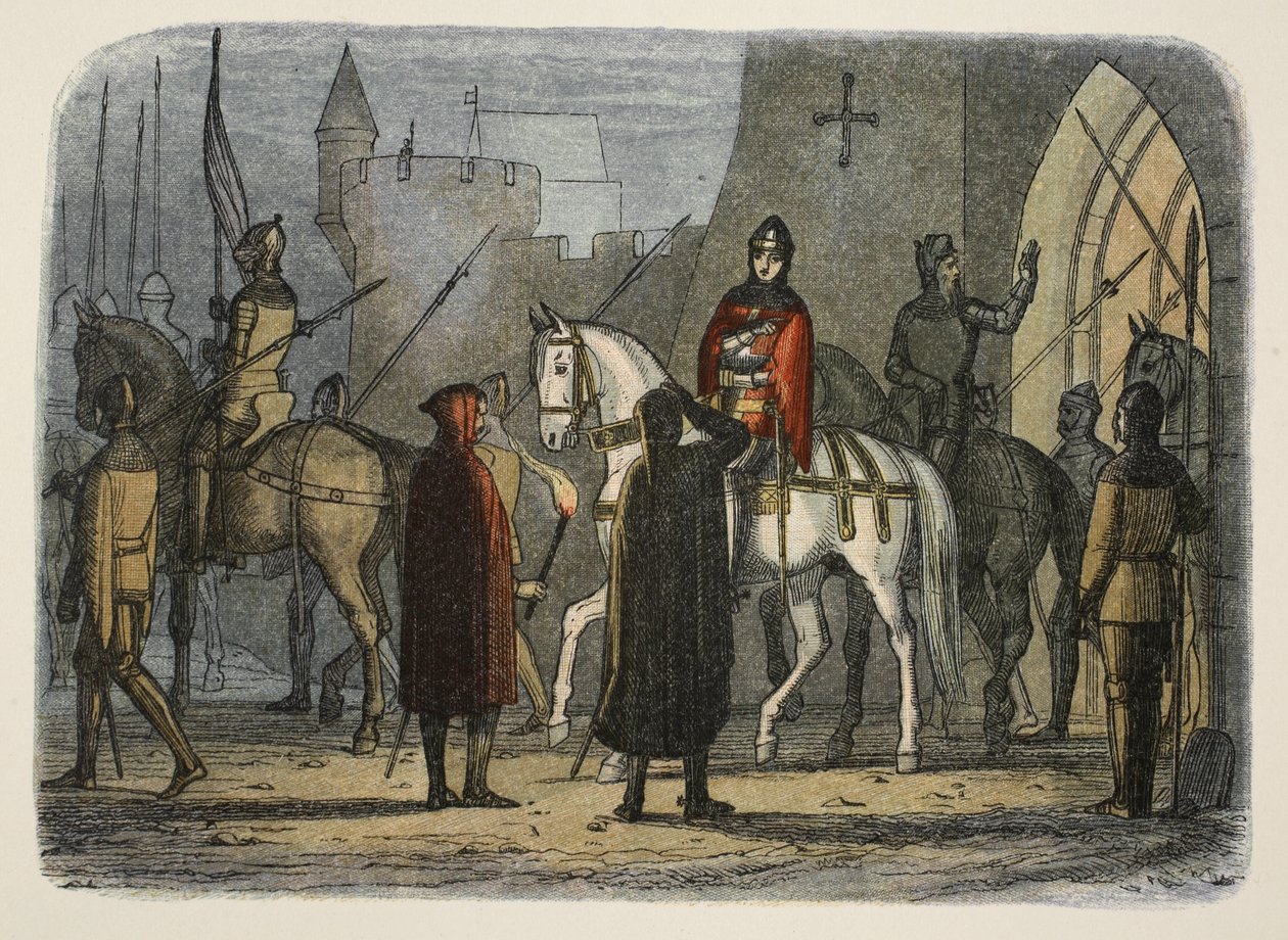Henryk V maszeruje przeciwko Lollardom, od A Chronicle of England BC 55 do AD 1485, wyd. Londyn, 1863 r. autorstwa James William Edmund Doyle