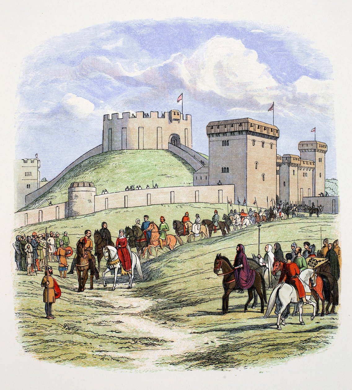 Matylda może przejść na emeryturę z Arundel, Sussex, 1139 1864 autorstwa James William Edmund Doyle