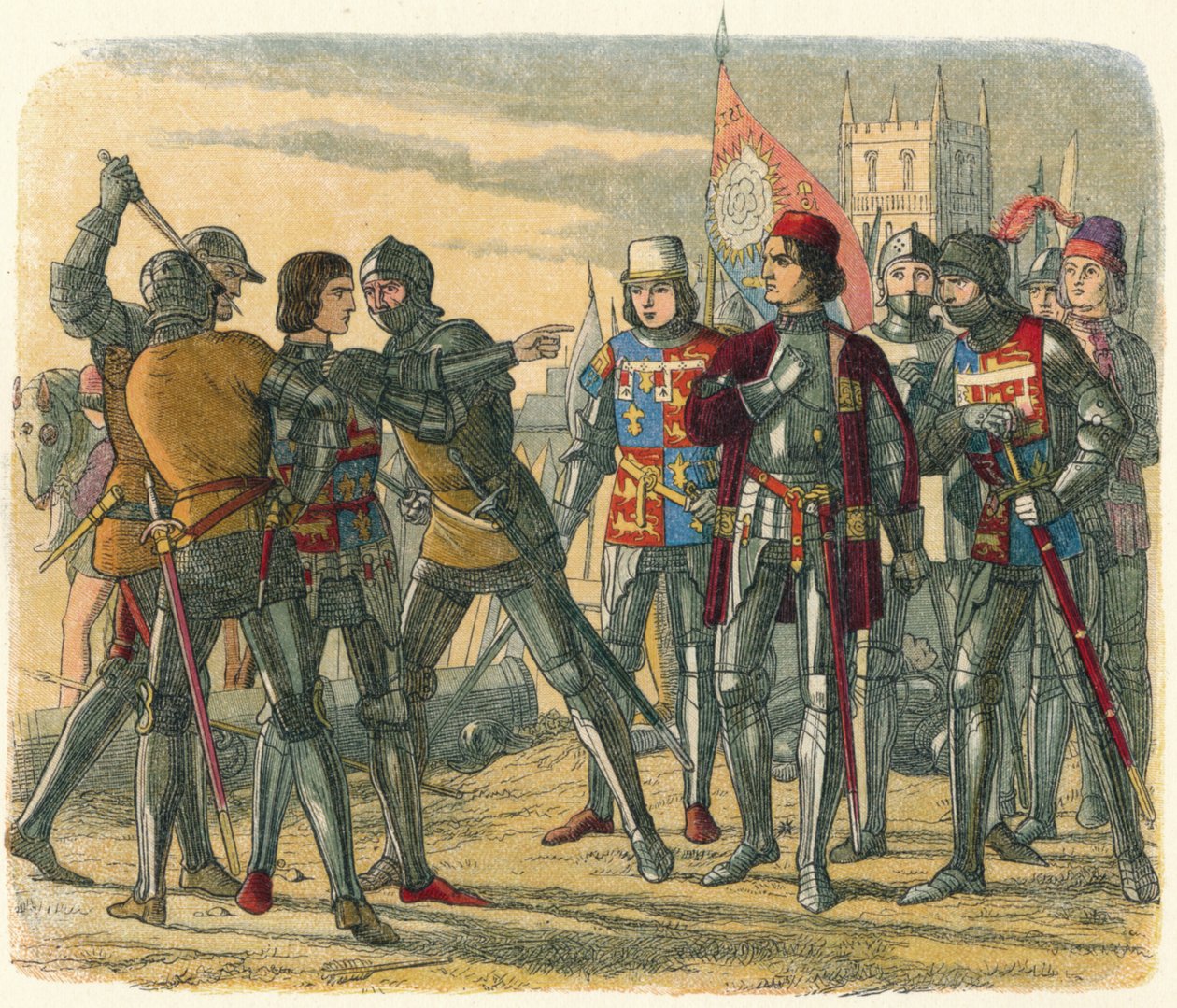 Morderstwo księcia Edwarda, 1471 1864 autorstwa James William Edmund Doyle