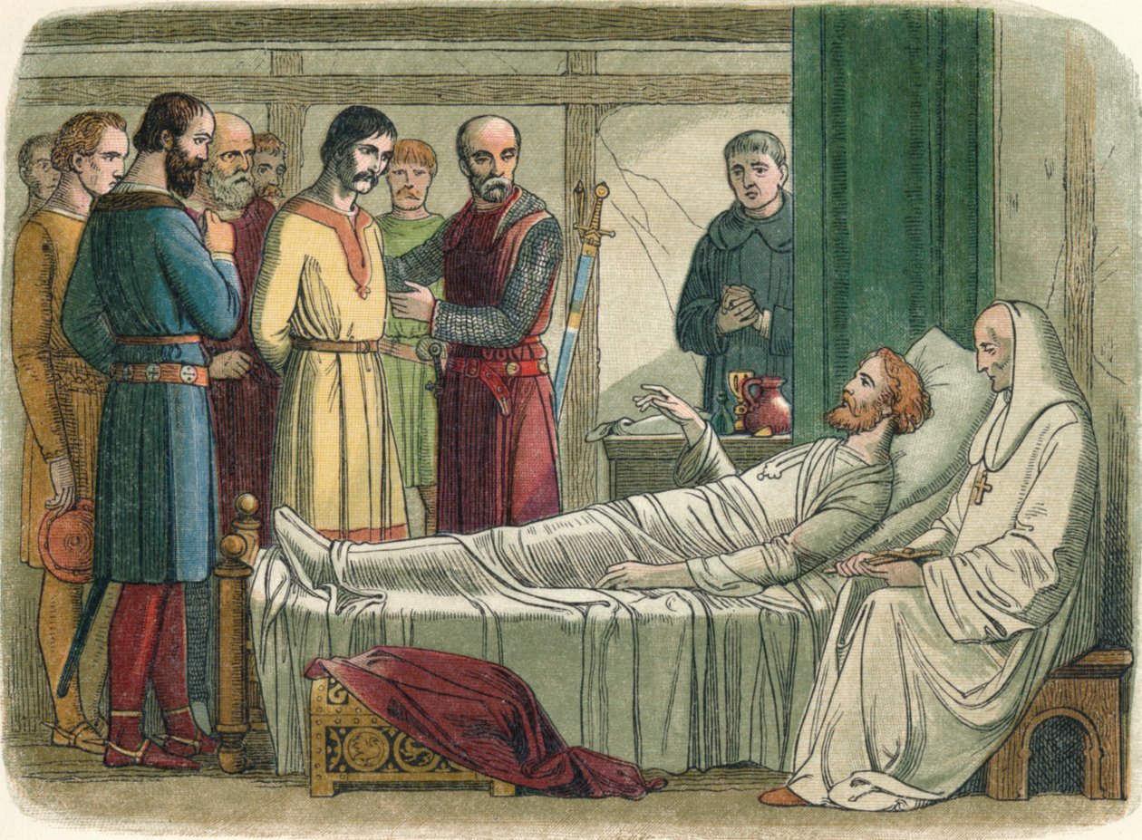 Richard przebacza łucznikowi, który go zastrzelił, 1199 1864 autorstwa James William Edmund Doyle