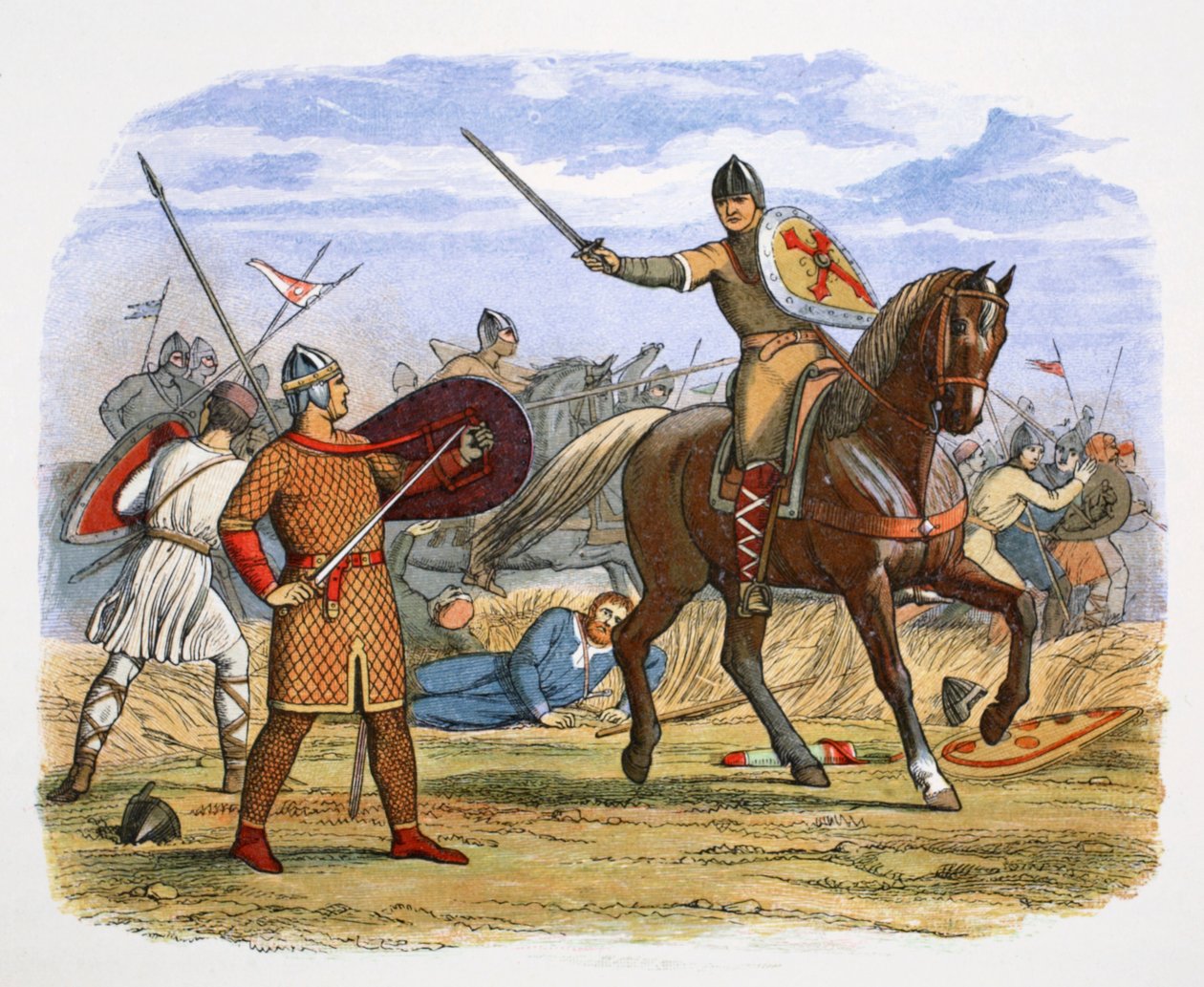 Robert, książę Normandii, schwytany w bitwie pod Tinchebraye, Normandia, 1106 1864 autorstwa James William Edmund Doyle