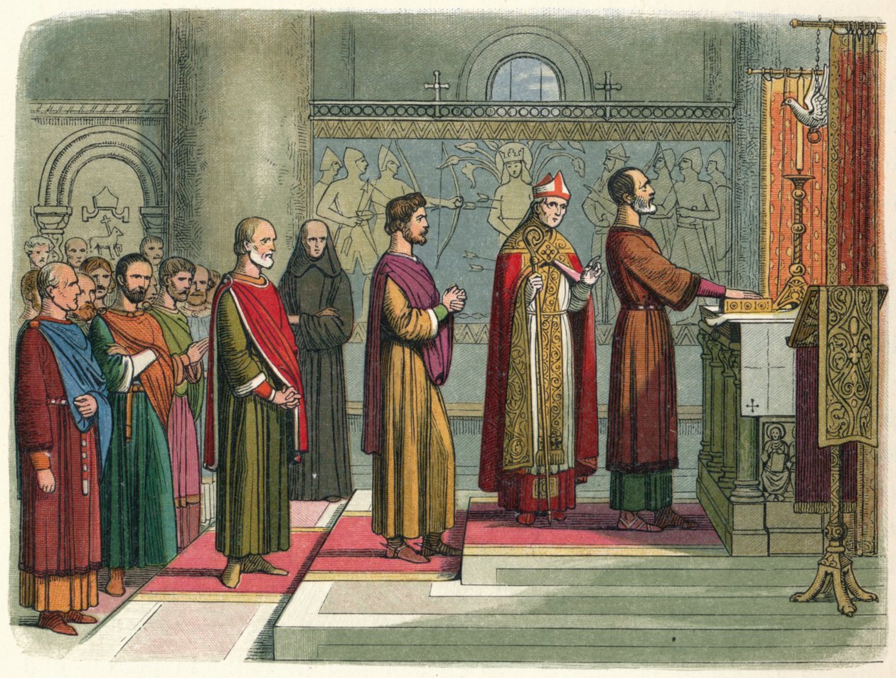 Baronowie przysięgają osiągnąć swoje wolności, 1214 1864 autorstwa James William Edmund Doyle